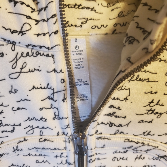 ♦️SOLD Lululemon Scuba Hoodie Manifesto - Picture 7 of 8